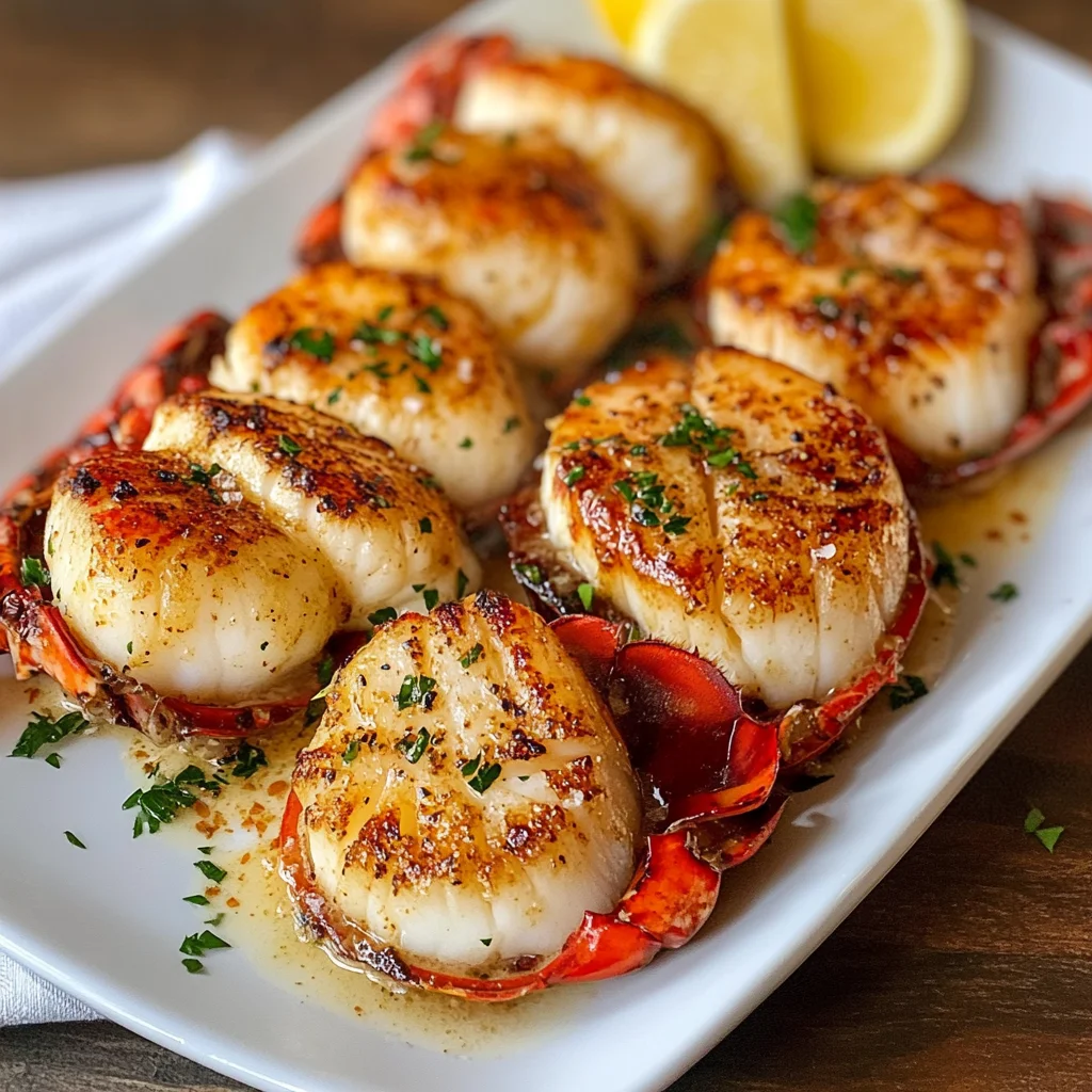 Garlic Butter Lobster & Scallops