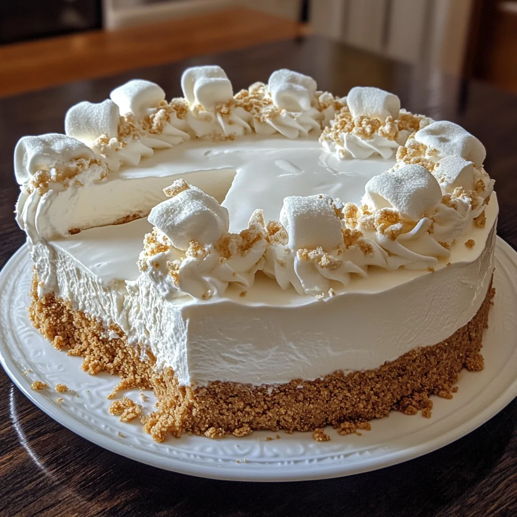 No-Bake Marshmallow Whip Cheesecake