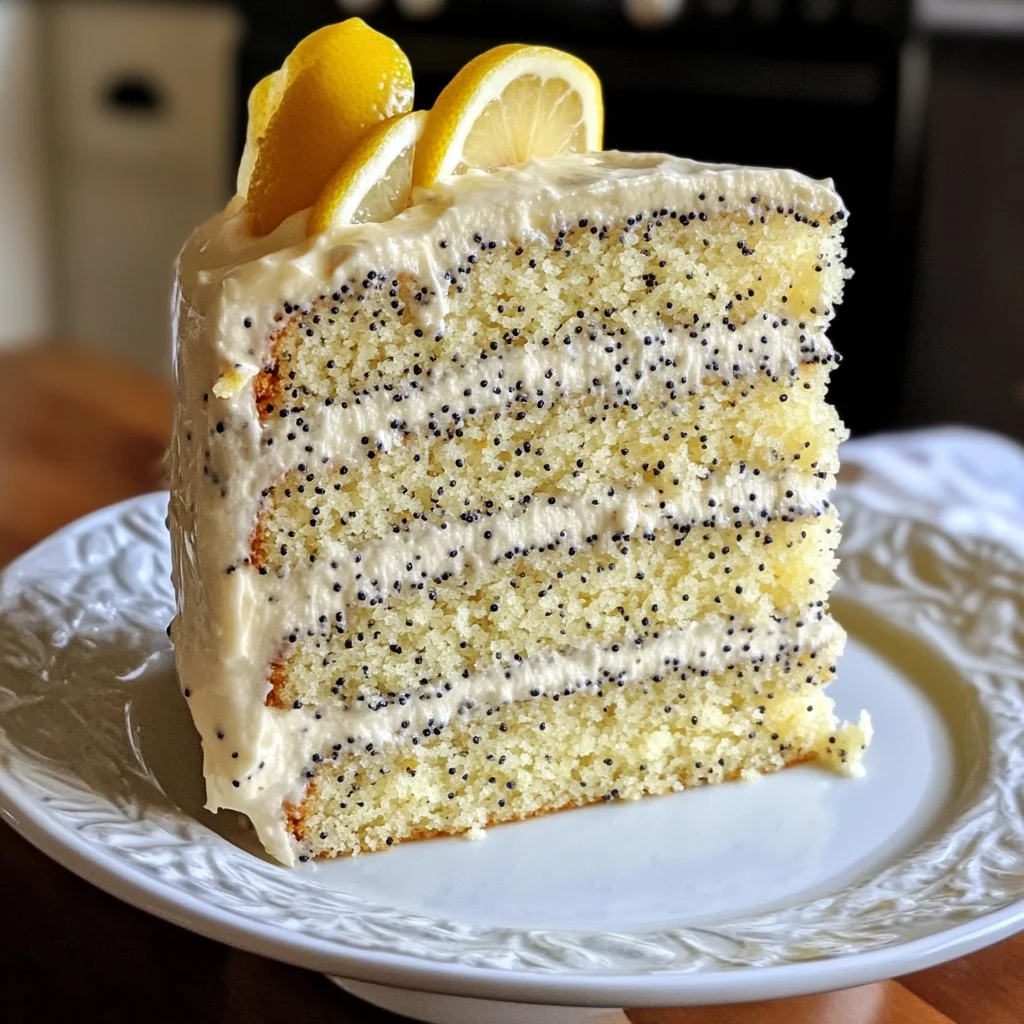 Homemade Lemon Poppy Seed Cake