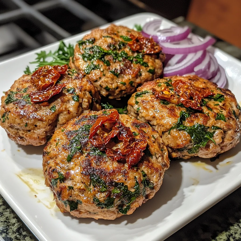 Greek Chicken Burgers
